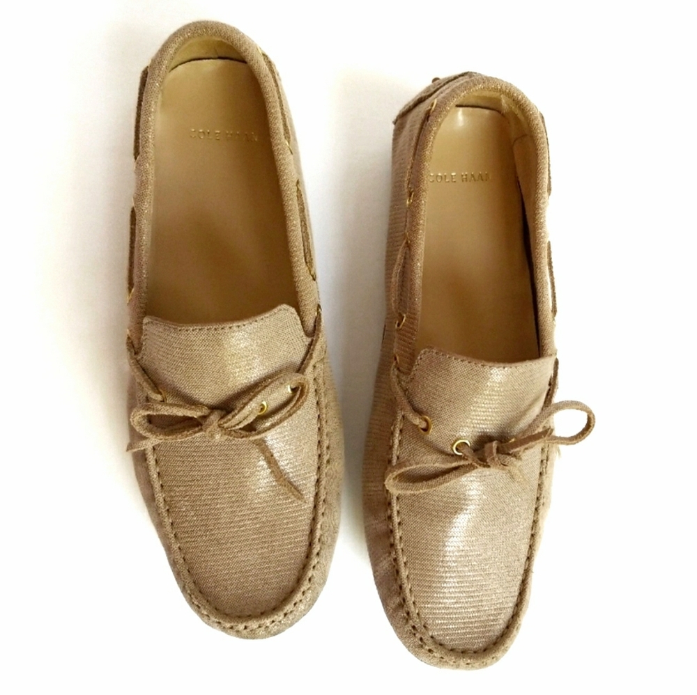 Cole Haan Women's beige suede loafers size 7